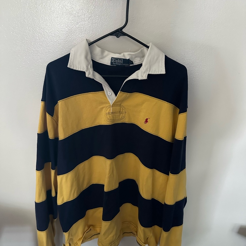 New men’s long sleeve polo